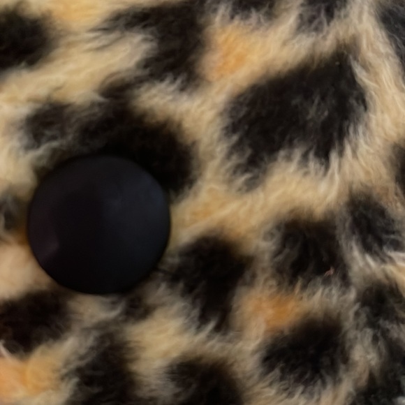 VINTAGE SEARS ROCKABILLY LEOPARD FAUX FUR ROBE! - Picture 3 of 6